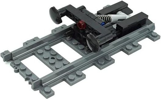 MOC Stadtbahn Schienen Kreuzung Weiche, Eisenbahn Baustein Steine, ab 14 Jahren - Bild 1