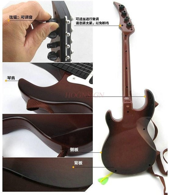 Binchi Kinder-Musikinstrumenten-Gitarre Bass Spielzeug, ab 3 Jahre - Bild 1