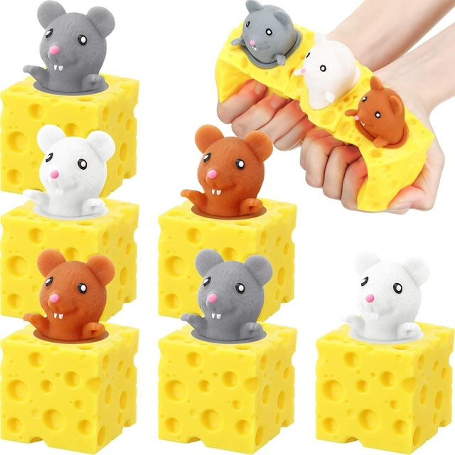 JK-ZMM Squeeze Maus Spielzeug, 3-teiliges Set, Stress Relief Spielzeug - Bild 1