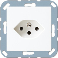 Jung Steckdose A 1520-13 BF SEV WW in Weiß aus Thermoplast - Bild 1