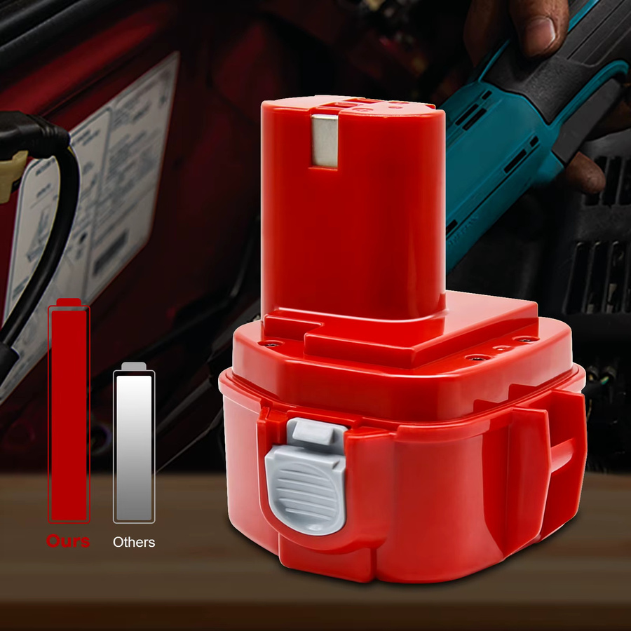 5er-Set Makita PA12 Akkus 12 V 4000 mAh Ni-Mh in Rot für Elektrowerkzeuge - Bild 6
