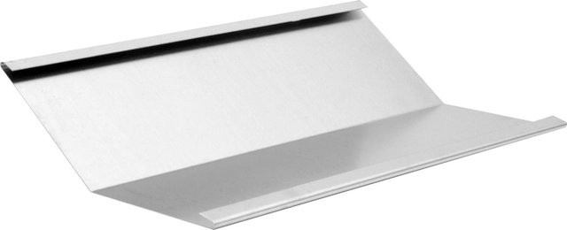Kehlblech Sarei aus Aluminium in Silber, B/H: 33,3 x 100 cm - Bild 1