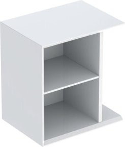 Geberit iCon Seitenelement für wandhängende Handwaschbecken in Weiß hochglanz lackiert, B/T/H: 37 x 40 x 27,3 cm - Bild 1