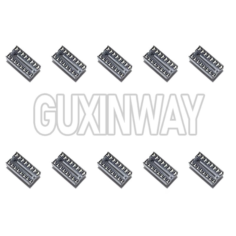 GUXINWAY IC Sockel Set mit 10 Stück für DIP8, DIP14 und DIP16 mit Vierkantloch - Bild 2