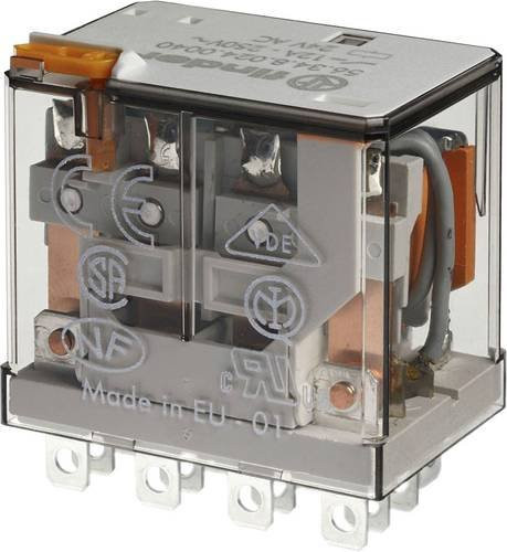 Finder Steckrelais 56.34.8.230.0050 mit 230 V/AC, 12A und 4 Wechsler, transparent - Bild 1