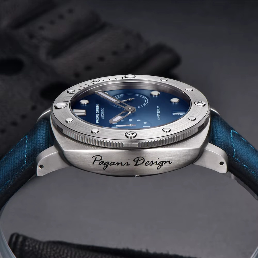 Pagani Design Armbanduhr, Automatik, Edelstahl, Saphirglas, 41 mm, Herren - Bild 3