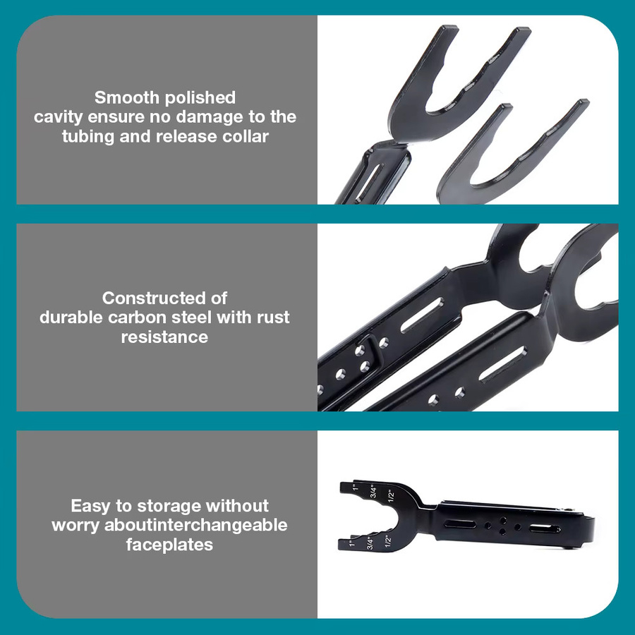 3-in-1 Profi-Rohrzange als Mehrzweck-Werkzeug für 1/2″, 3/4″ und 1″ Rohre zur Installation und Entfernung von Kupfer-, PEX- und PVC-Rohren - Bild 4