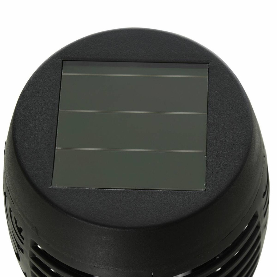 Outsunny Solarleuchten 4er-Set Schwarz aus Kunststoff mit LED und Erdspieß für Garten Balkon und Terrasse, Höhe: 72 cm, Durchmesser: 12 cm - Bild 2