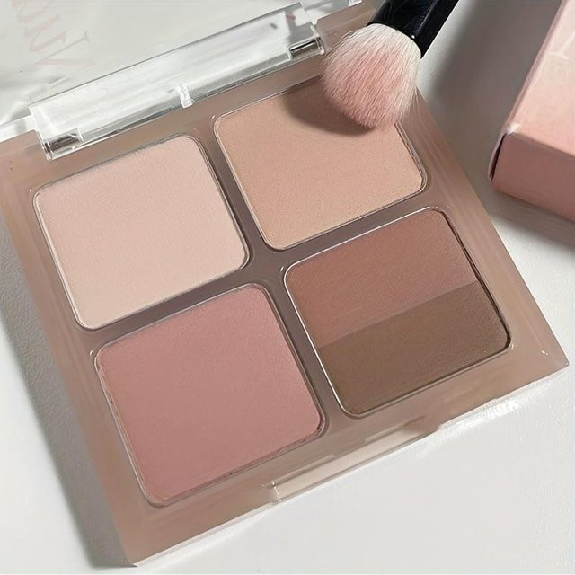 xianyi01 Lidschattenpalette, 5 Farben, Braun-Nude-Pink, Matt, Damen - Bild 1