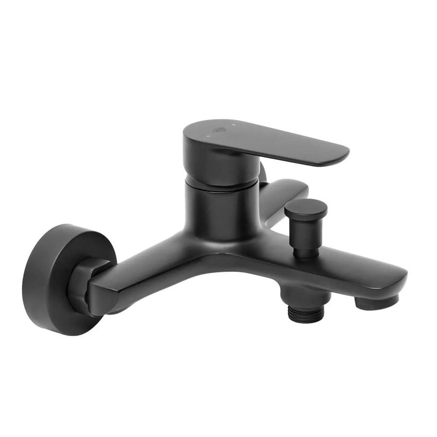 Swiss Aqua Technologies Wannenmischer Einhebelmischer Aufputz Wannenarmatur Schwarzmatt B/T/H: 220 x 180 x 90 mm - Bild 2