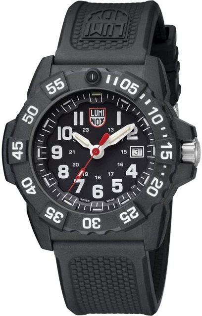 Luminox Armbanduhr, Quarz, Edelstahl, Silikon, Schwarz, Herren - Bild 1