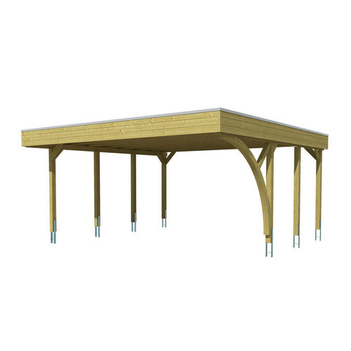 SKANHOLZ Carport Friesland mit Einfahrtsbogen aus Fichte in Grün, B: 546 cm, T: 555 cm - Bild 3