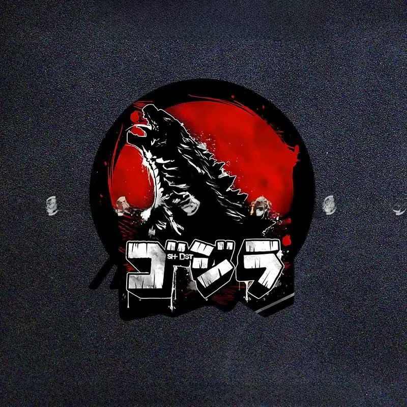 Bandai Godzilla Anime Cartoon DIY Refektivfolie, Wasserdichter Aufkleber - Bild 1