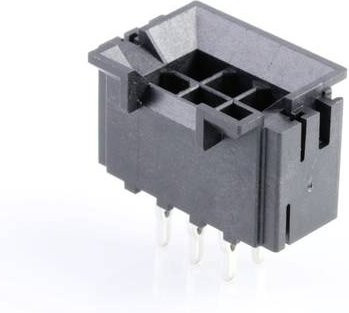 Molex Stiftgehäuse-Platine in Schwarz mit 6 Polen (438790023) - Bild 1