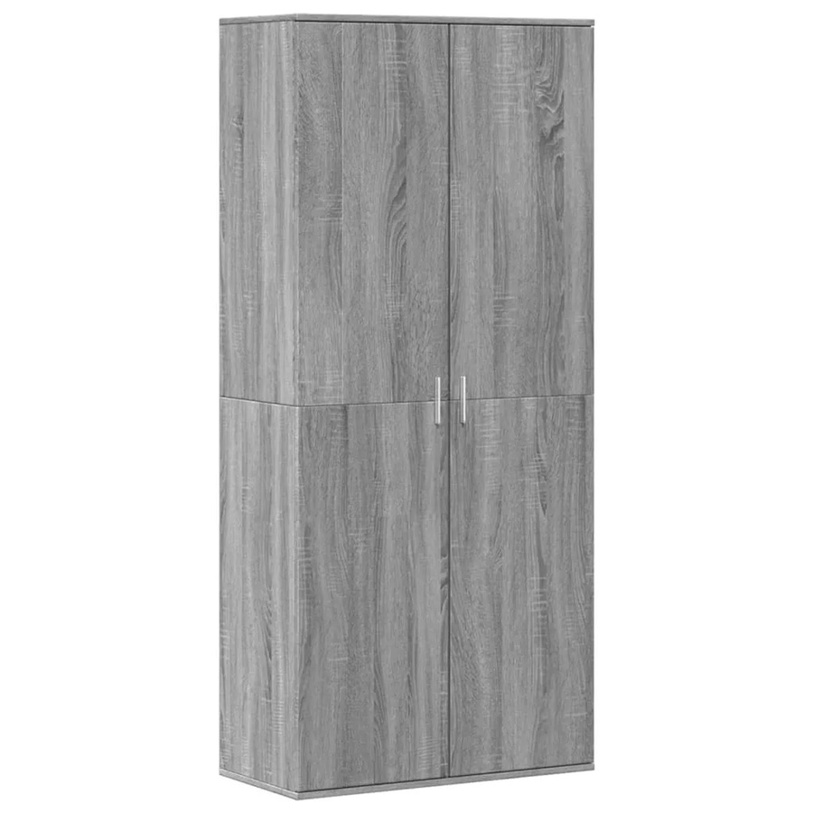 vidaXL Schuhschrank Grau aus Holzwerkstoff B/T/H: 80 x 39 x 178 cm - Bild 2