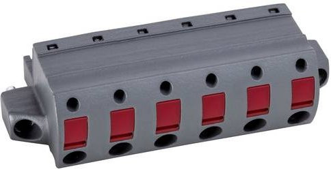 PTR Hartmann Leiterplattensteckverbinder grau, Polzahl 9, Rastermaß: 7.62 mm, Artikelnummer: 54961092421D - Bild 1
