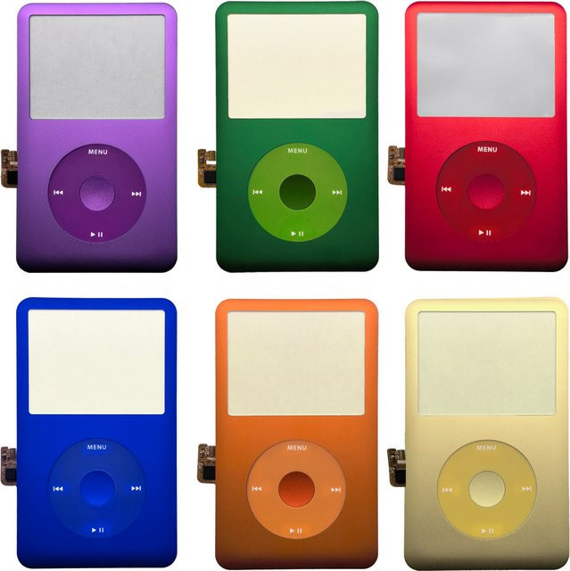 Apple Ersatz-Frontgehäuse mit Clickwheel für iPod 6. und 7. Classic in Mehrfarbig, passend für Modelle mit 80 GB, 120 GB und 160 GB - Bild 1