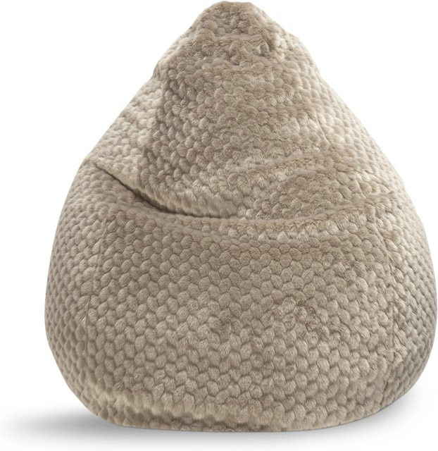 Sitting Point Sitzsack BeanBag Mink 300 in Taupe mit abnehmbarem Bezug und Füllöffnung - Bild 1