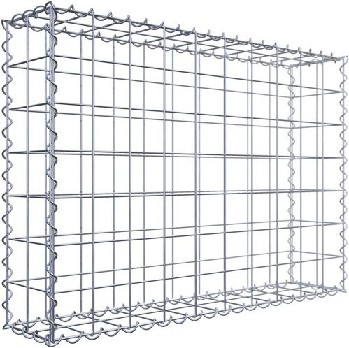 Gabiona Gabione aus Stahl in Silber, B/H/T: 70 x 100 x 20 cm - Bild 1