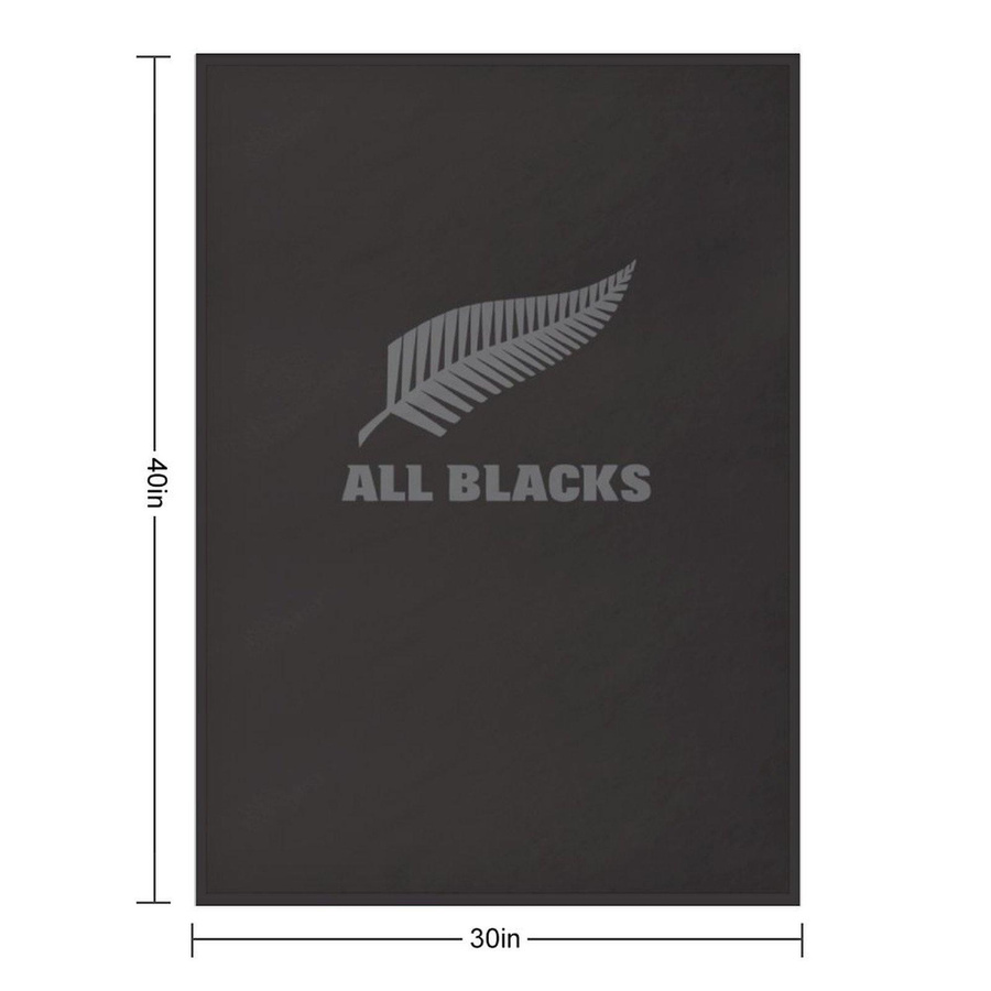 ZX Blanket All Blacks Vintage Überwurfdecke aus Flanell, Schwarz, B: 76,2 cm x T: 101,6 cm - Bild 4