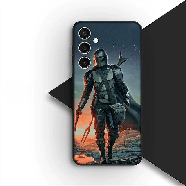 Handyhülle im Mandalorianer Krieger Design für Samsung Galaxy S20 S21 S22 S21 FE S20 FE Ultra Plus A15 A16 A17 A25 A37 A57 in Multicolour - Bild 1