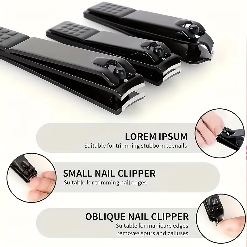 Ouriner Nagelpflegeset für Herren, Schwarz - Bild 3
