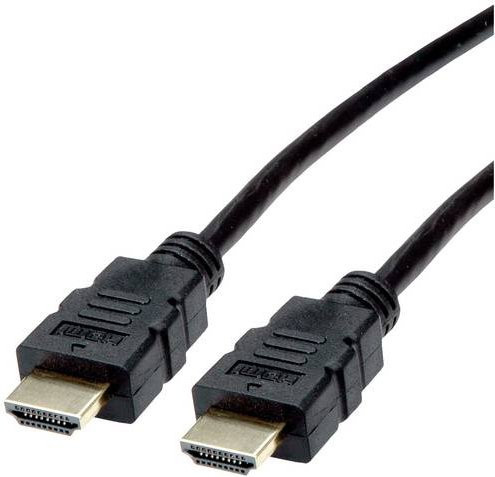 Roline HDMI Anschlusskabel 4K UHD Schwarz, Länge: 2,00 m - Bild 1