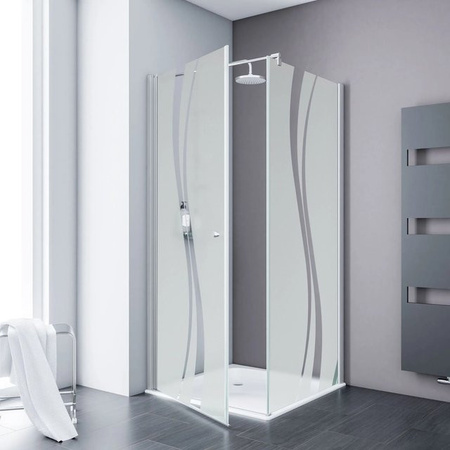 Schulte ExpressPlus Set Duschkabine AlexaStyle 2.0 mit Drehtür, transparent, B/T/H: 80 x 80 x 192 cm