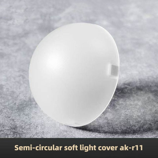 Godox AK-R11 Universelle halbrunde Softbox als magnetischer Blitz-Diffusor für Godox V1 und AD100pro in Weiß und Orange - Bild 1