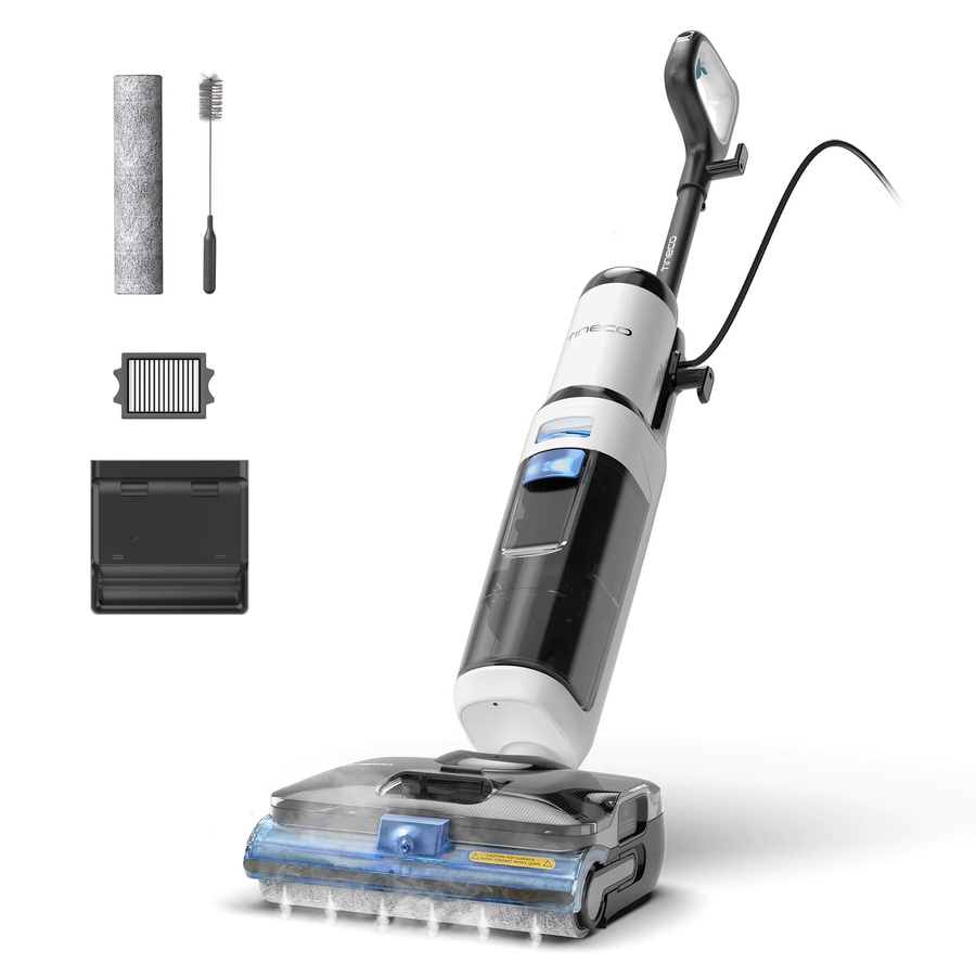 Tineco FLOOR ONE S6 Stretch Steam Nass Trockensauger in Weiß mit 160 °C BoostSteam, Anti-Verwicklungs-Design und FlashDry Selbstreinigung - Bild 8
