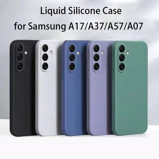 Matte Silikonhülle für Samsung Galaxy A17 A37 A57 A07 in Weiß - Bild 1