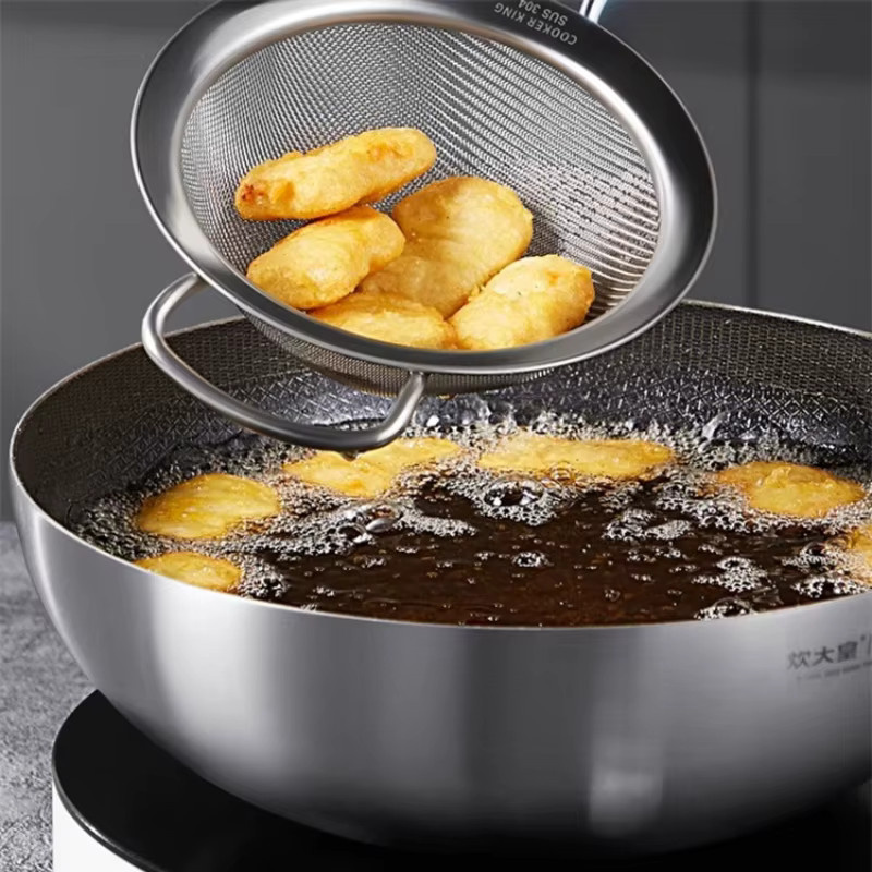 Cooker King Rundes Feinmaschiges Sieb aus Edelstahl 304 in Silber - Bild 6