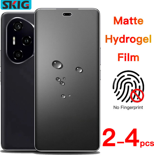 Matte Hydrogel-Schutzfolie für Honor 400 300 200 90 80 70 60 Pro Plus, Set mit 2-4 Stück, Transparent - Bild 1