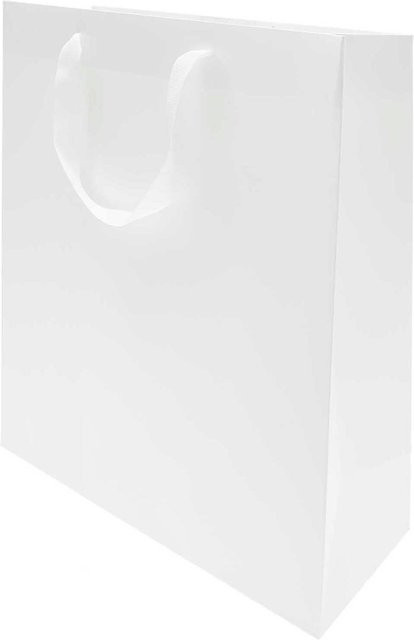 Rico Design Paper Poetry Geschenktüte weiß B/T/H: 26 x 12 x 32 cm - Bild 1