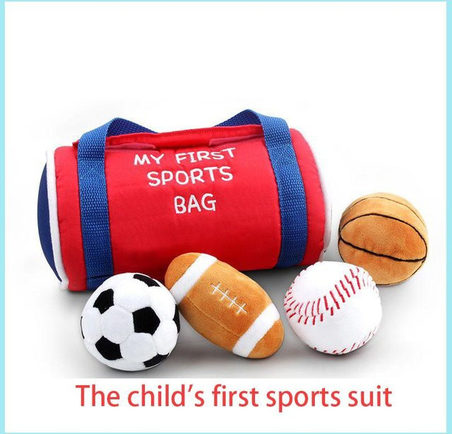 Binchi Fitness Sportball Plüschtier Set Knetbälle, mit Geräusch Glöckchen, ab 14 Jahren - Bild 1