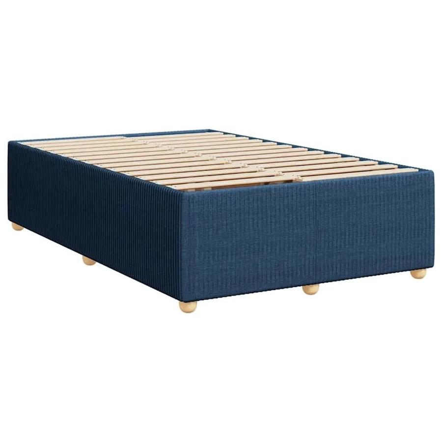 vidaXL Bettgestell mit Stoffbezug in Blau, B/T: 120 x 190 cm - Bild 2