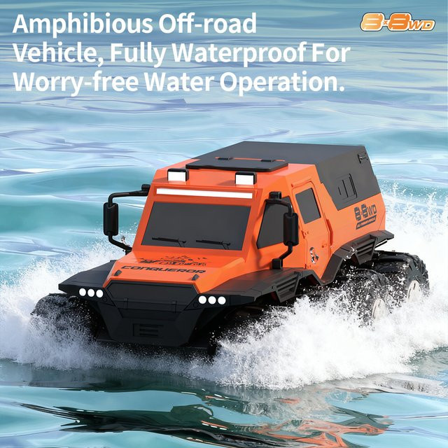 ANTSIR Amphibisches RC-Truck, Allrad-Offroad-RC-Stunt-Auto, Wasserdicht - Bild 1