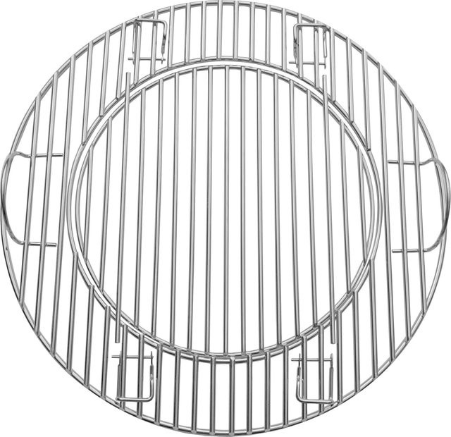 Jamestown Grillrost aus verchromtem Stahl für Jamestown Holzkohle-Kugelgrill Ø 45 cm Schwarz - Bild 1
