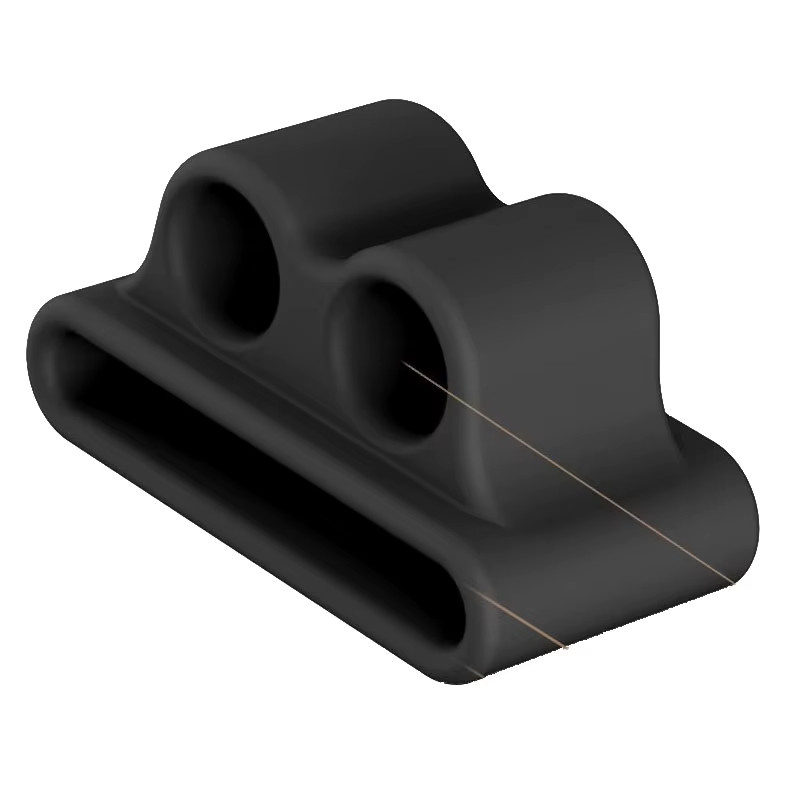 Silikon-Halterclip für Apple AirPods und Apple Watch in Schwarz als Anti-Verlust Halterung - Bild 4