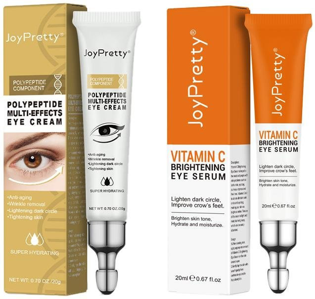 JoyPretty Augencreme Serum Set mit Vitamin C und Peptide, 20 ml, Unisex - Bild 1
