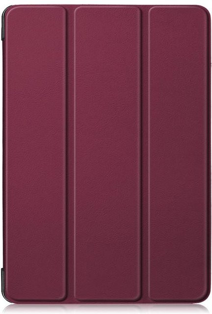 Smart Case Schutzhülle aus Leder und PC für iPad 7, 8, 9 und 10. Generation in Weinrot - Bild 1