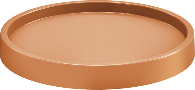 Powertec Garden Pflanzenroller rund aus Kunststoff in Terrakotta, Durchmesser: 29 cm, Höhe: 5,5 cm - Bild 1