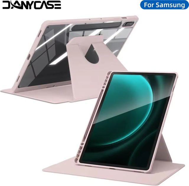 Schutzhülle für Samsung Galaxy Tab A8 A9 A11 S6 Lite S7 S8 S9 S10 FE Modelle in Schwarz und Pink - Bild 1