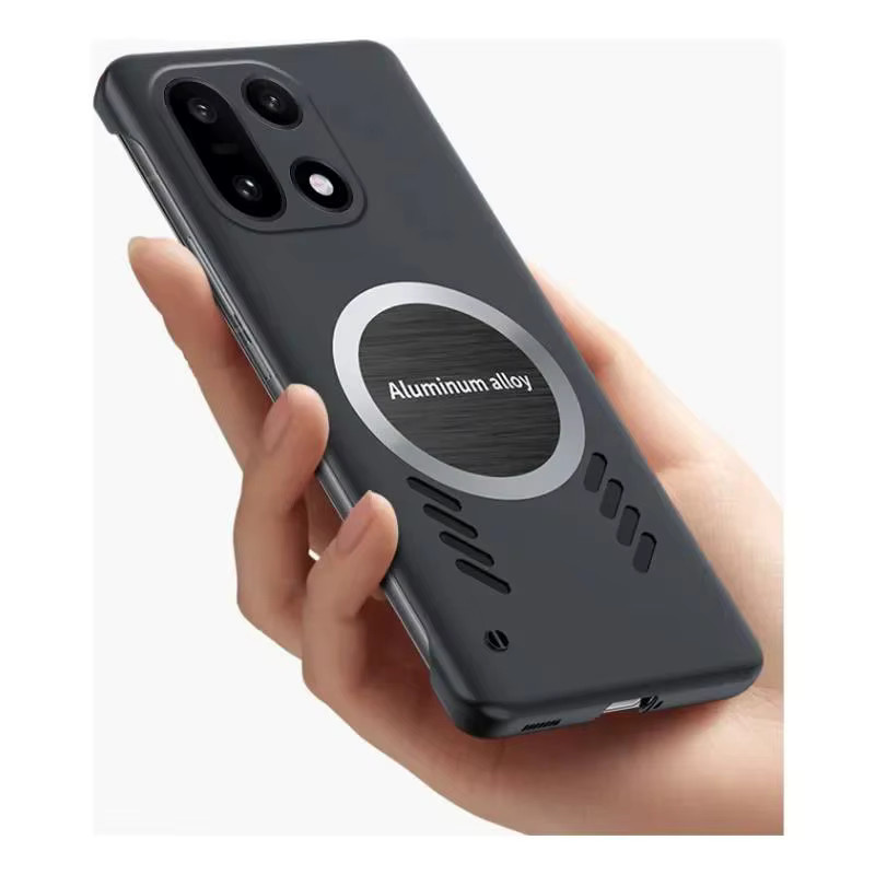 Fudusaidman Graphene Magnet-Telefonhülle für OnePlus 15 13 12 11 10 9 Serie in Grün mit Wärmeableitung und Rahmenloser Abdeckung - Bild 3
