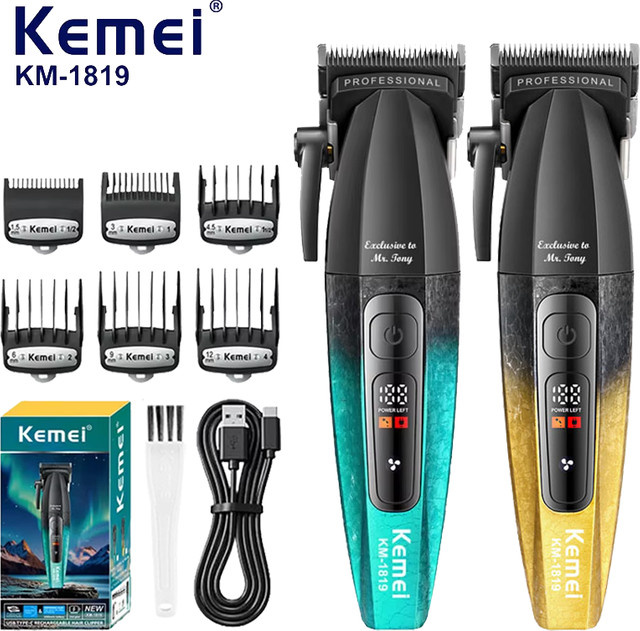 Kemei 1819 Elektrischer Haarschneider, Herren, Grün - Bild 1