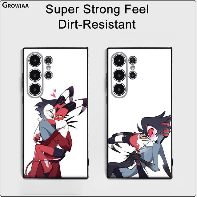 Samsung Galaxy Handyhülle Helluva Boss Cartoon Design Frosted Non-Slip Soft Case Multicolor - Bild 1