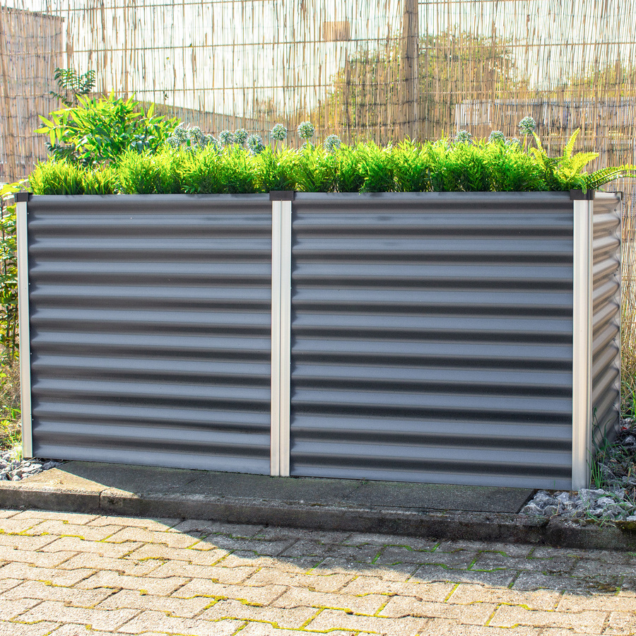 Vitavia Hochbeet Linus 858 in Granit mit eloxierten Aluminiumprofilen, B/T/H: 188 x 96 x 86 cm - Bild 2