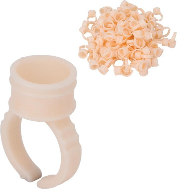 Koogeelife Silikon Tintenbecher Halter, 100 Stück, beige - Bild 1