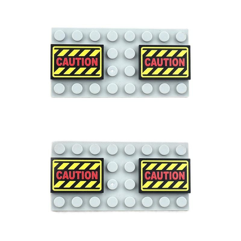 Yiran Toy Bausteine Warnmuster Scharlachroter Buchstabe 10-teiliges Set - Bild 2