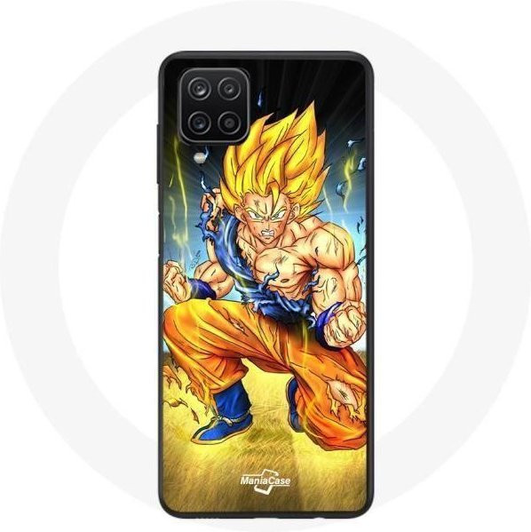 Handyhülle für Samsung Galaxy A22 4G mit Son Goku Dragon Ball Motiv in Schwarz und Multicolour - Bild 1